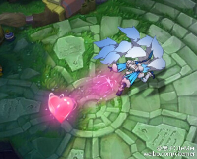 lol 英雄联盟 愚子CiteMer 雪原白狐阿狸 Ahri 技能预览 E 魅惑妖术 玩家自制皮肤