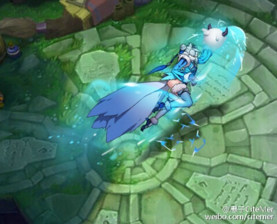 lol 英雄联盟 愚子CiteMer 雪原白狐阿狸 Ahri 技能预览 R 灵魄突袭 玩家自制皮肤