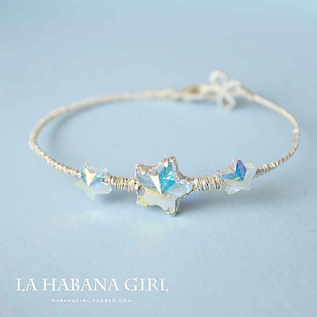 La habana girl♥手作♥海洋の星 独家手工定制 奥地利水晶 手镯
