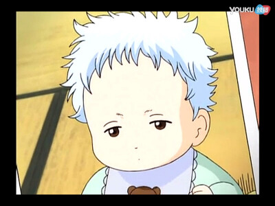 堪七郎宝宝～死鱼眼➕天然卷 像极银时的婴儿