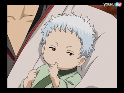 堪七郎宝宝～死鱼眼➕天然卷 像极银时的婴儿