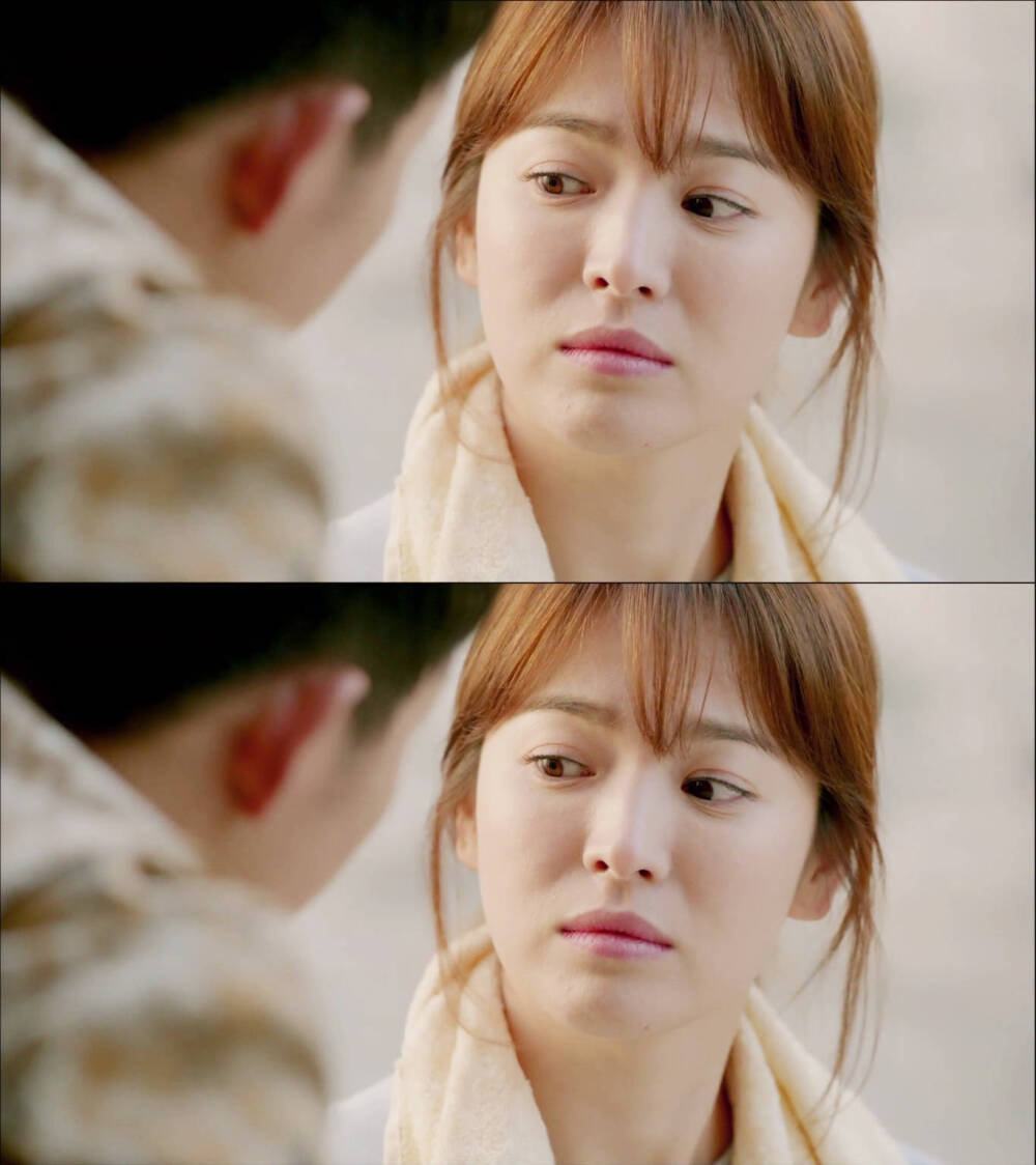 #太阳的后裔# #宋慧乔# 乔妹被大尉捉弄的表情也是美美哒，乔妹怎么看都好看~ 【饭俢姜暮烟剧图精修9p】cr：@宋仲基MiKiss