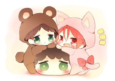 #宗凛##free#两只都好萌啊啊啊=￣ω￣=