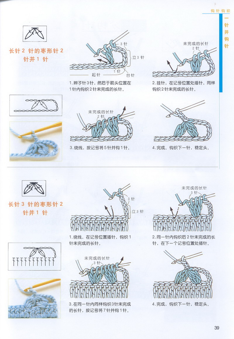 钩针基础 针法 符号