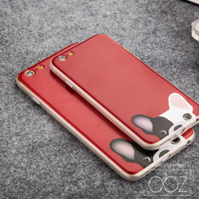 苹果6plus手机壳iphone6s plus保护套超薄全包防摔创意硅胶男