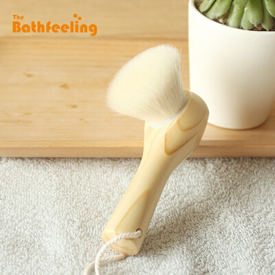 Bathfeeling 天然羊毛手工洗脸刷洁面刷手动洗脸神器洗面刷去黑头