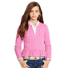 7-16 Cabled Cotton Cardigan - Personalization Sweaters - RalphLauren.com