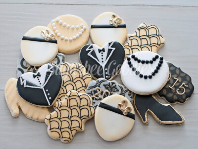 Gatsby Themed Sugar Cookies