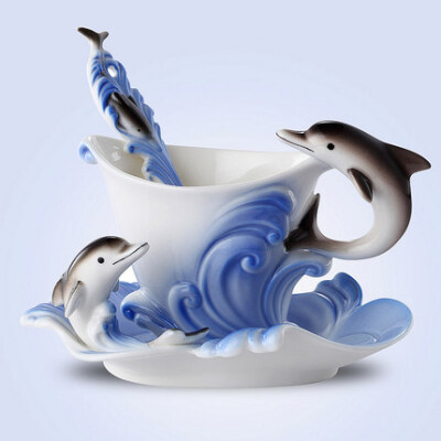 咖啡杯套装 陶瓷欧式骨瓷创意茶杯子 杯碟英式下午茶红茶具礼盒
