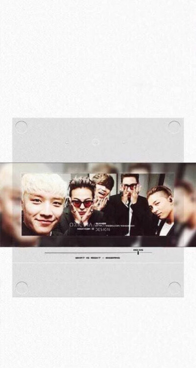 Bigbang 权志龙 ，东永裴，崔胜贤 ，姜大成，李胜贤（G-DRAGON、T.O.P、TAEYANG、DAESUNG、SEUNGRI）清爽 简洁 手机壁纸 聊天背景