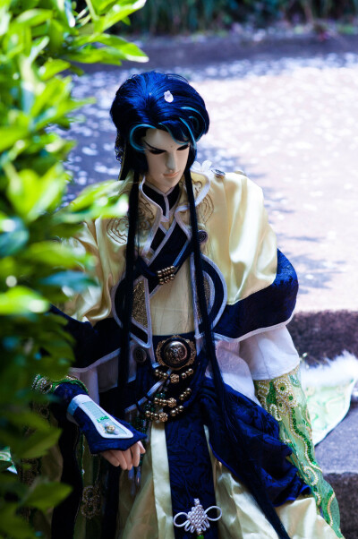 慕容馆主偶照，照片取自大荒山竹里馆掘坑道人