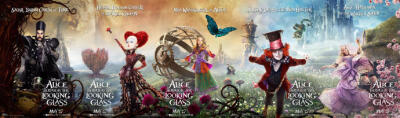 《爱丽丝梦游仙境2》再曝全新角色海报 光怪陆离