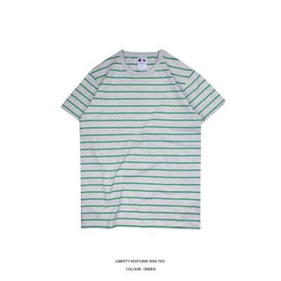 LIBERTY KOSTUME stripe tee 灰青条纹短袖