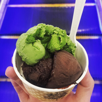 抹茶+黑巧——gelato