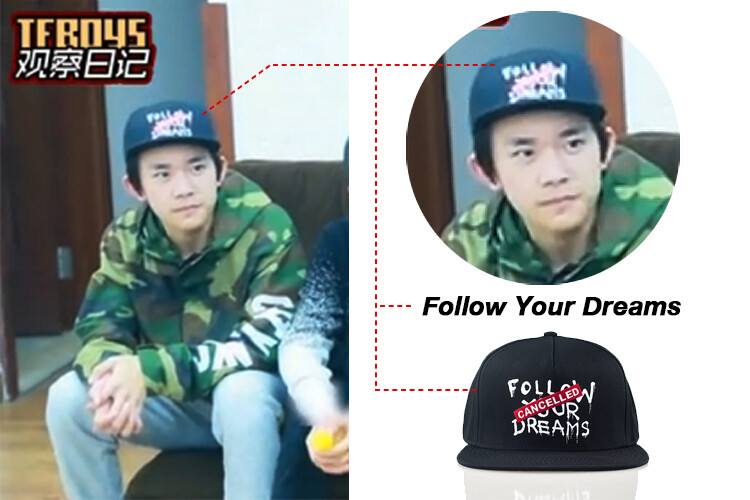 Artist Zoo Snapback Follow Your Dreams TFBoys 易烊千玺 同款