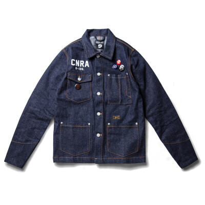 双头燕EKHLAS 15 A/W "CNRA" 养牛 原色牛 牛仔 修身 工装 夹克