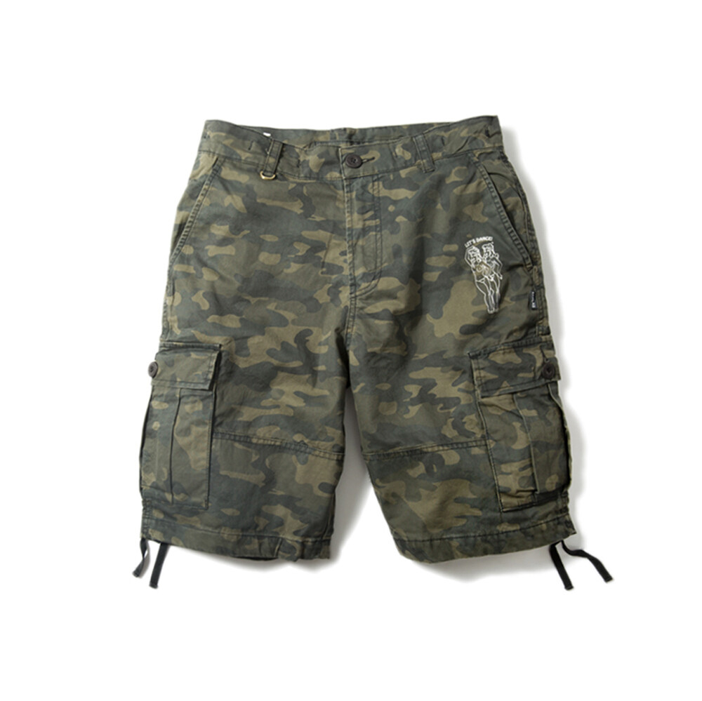 双头燕EKHLAS MILITARY CAMO SHORT - 迷彩五分裤