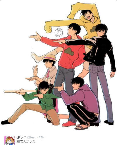 #侵删#阿松先生,松野六子,oso,kara,choro,ichi,jyushi,totti