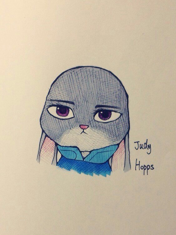 疯狂动物城手绘/果酱绘画萌萌哒