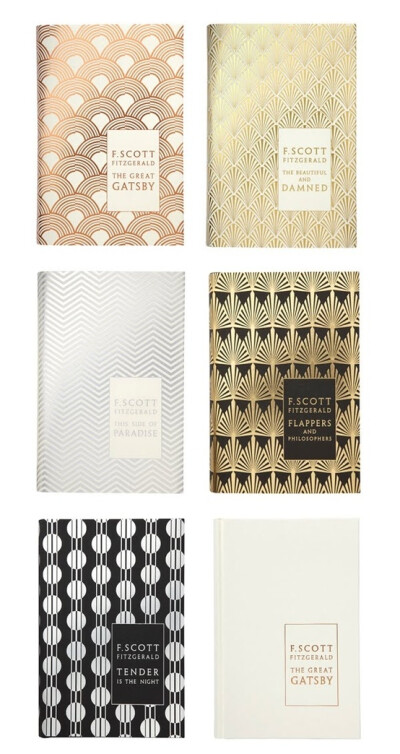 Fitzgerald book covers designed by Coralie Bickford-Smith