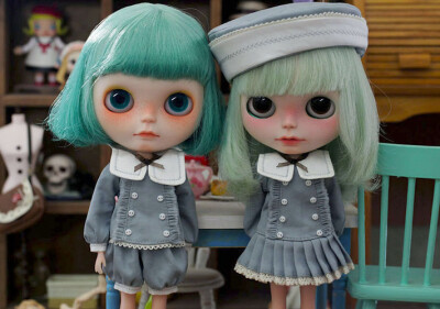 @Lovable@ 小布、Blythe、azone kiki i娃衣--刺绣水手服7色
