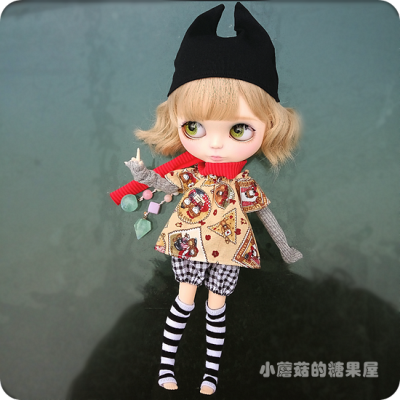 azone/blythe小布娃衣/kiki 复古日常套装+冬日小人.椰露+