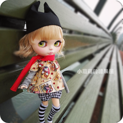 azone/blythe小布娃衣/kiki 复古日常套装+冬日小人.椰露+