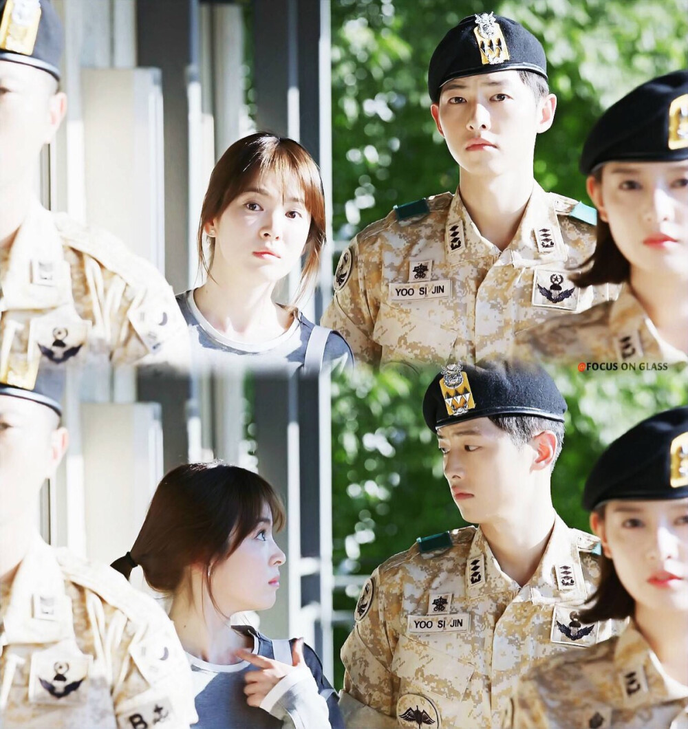  #太阳的后裔# #태양의후예# #矿泉水夫妇# #双宋CP# #宋仲基# #宋慧乔# Descendants of the sun ♡ cr. logo 1080*1920 壁纸 “总有一天你的意中人黑夜少年，会开着一架飞机拿着冲锋枪前来救你。” EP09-10 1080p 截图