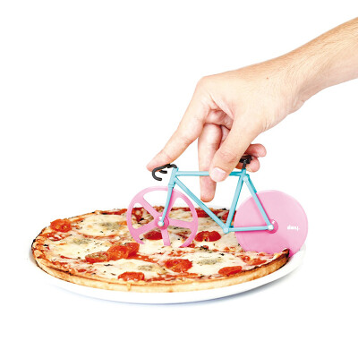 西班牙Doiy fixie 自行车比萨切割器 披萨饼刀 创意切饼器 
