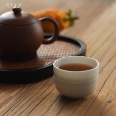 颂家茶事 功夫茶 手工陶瓷竹节杯 茶杯 品茗杯小杯