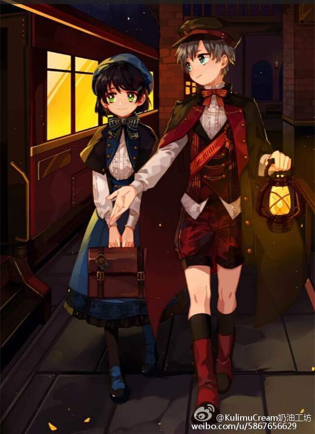 #图透##末班列车长#
“晚上好，能赶上末班列车还真是幸运女神眷顾呢。”年轻的列车长举着煤油灯，“接下来，请让我为小姐引路吧。”|画师@Dr-H_喵_ |首发漫友《绽放的洋服》|千呼万唤使出来！末班列车长迎来实体化啦！预计将推出红色和绀色两色~具体注意事项请看中间图片~欢迎各位GN的意见和建议！