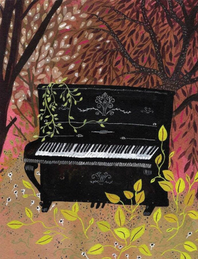 我从山中来，带着兰花香。丨来自美国艺术家 Becca Stadtlander。(转)#设计是一种态度#