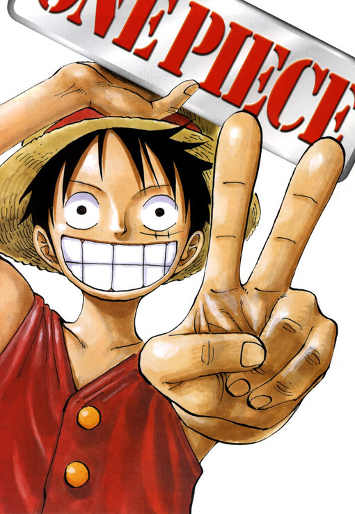 《ONE PIECE》（ワンピース）海贼王 路飞 原画 #尾田荣一郎# 集英社少年周刊JUMP 少年，热血