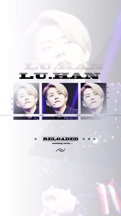 原创壁纸！不定期更新！鹿晗 LUHAN原创高清手机壁纸！#鹿晗 #LUHAN #RELOADED #原创 #壁纸 #高清壁纸 #锁屏