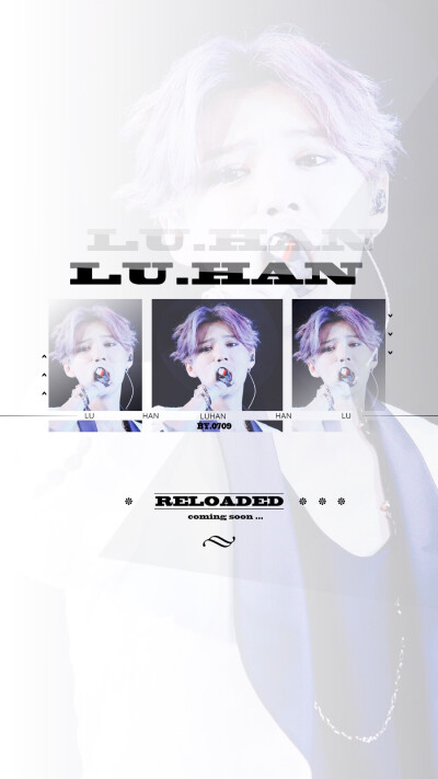 原创壁纸！不定期更新！鹿晗 LUHAN原创高清手机壁纸！#鹿晗 #LUHAN #RELOADED #原创 #壁纸 #高清壁纸 #锁屏