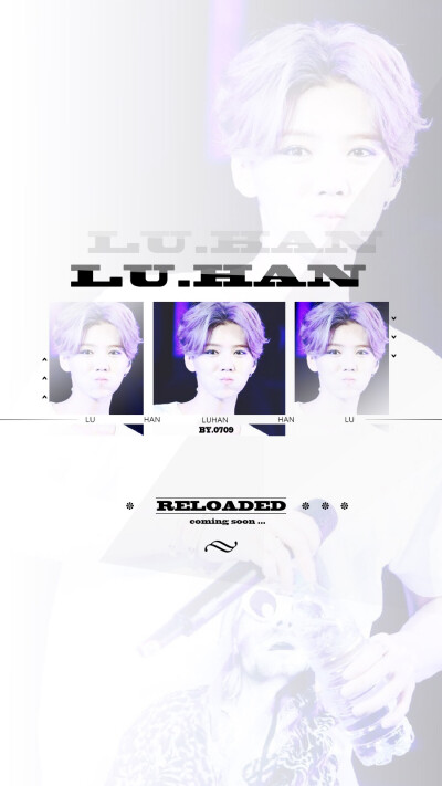 原创壁纸！不定期更新！鹿晗 LUHAN原创高清手机壁纸！#鹿晗 #LUHAN #RELOADED #原创 #壁纸 #高清壁纸 #锁屏