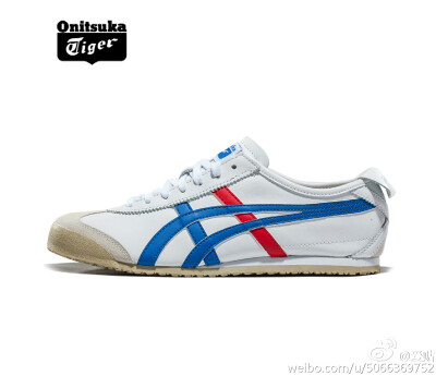 日本Asics－Onitsuka Tiger－Mexico 66，红白蓝 以60年代练习鞋的原型，打造出这款最经典的Mexico 66，男女同款