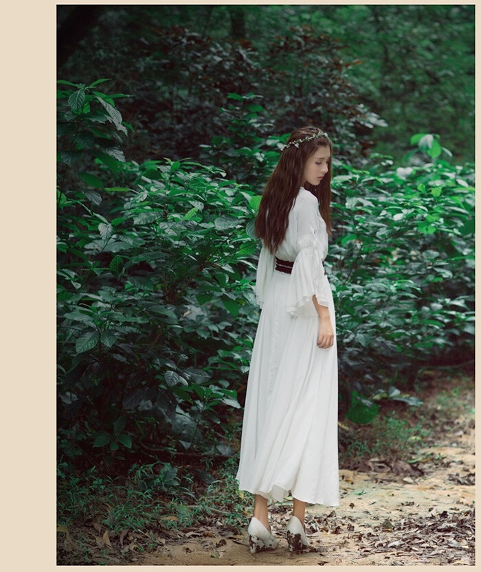 雪纺连衣长裙