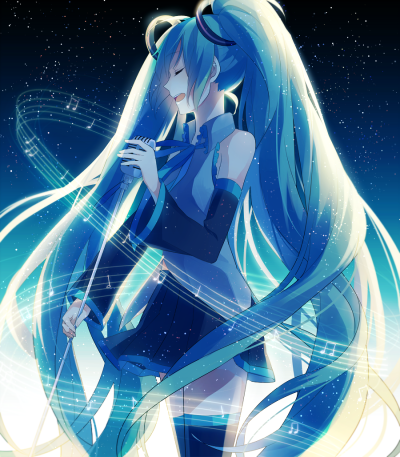 初音未來(lái)，miku，VOCALOID，星空下歌唱的初音，周圍因你而閃耀，成熟，穩(wěn)重