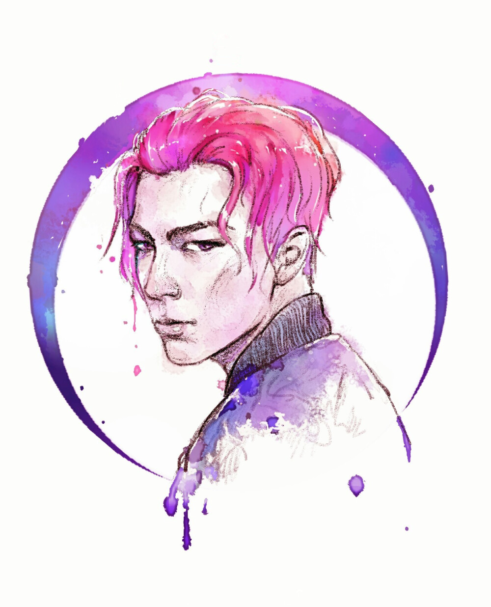 bigbang 太阳 东永裴 tae-yang 卡通 手绘