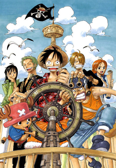 《ONE PIECE》（ワンピース）海贼王 原画 #尾田荣一郎# 集英社少年周刊JUMP 少年，热血