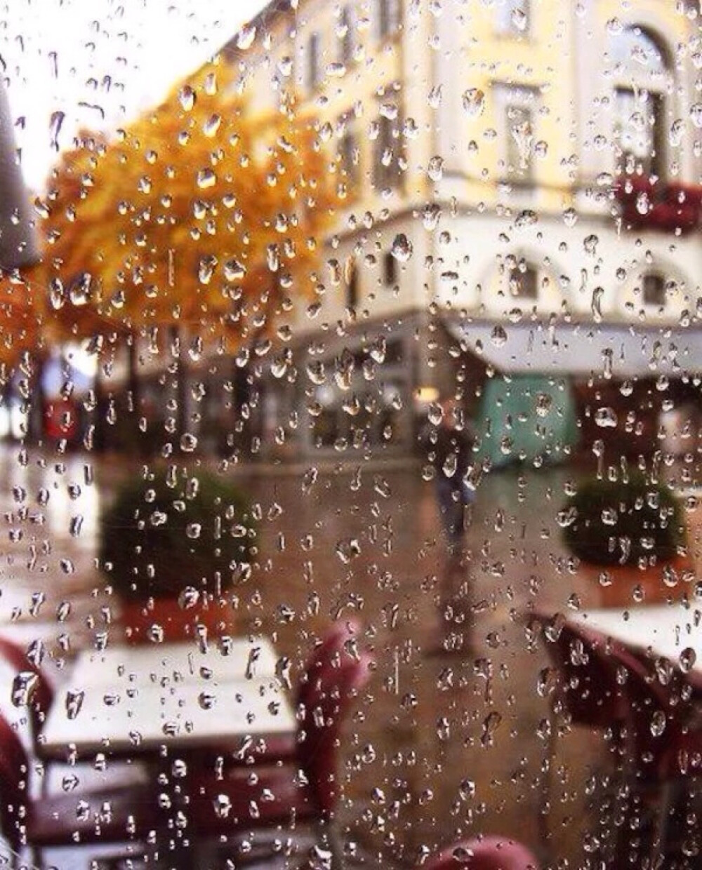 下雨天 街景 水珠