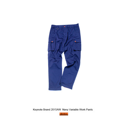 Keynote Brand 15AW Navy Variable Work Pants束脚休闲工装裤