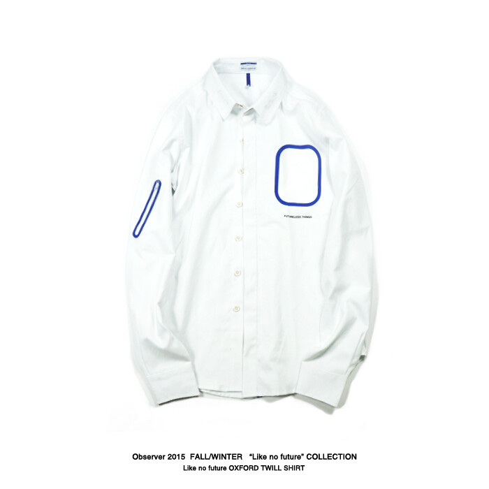 OBSERVER 15AW LIKE NO FUTURE SHIRT 压胶口袋衬衫