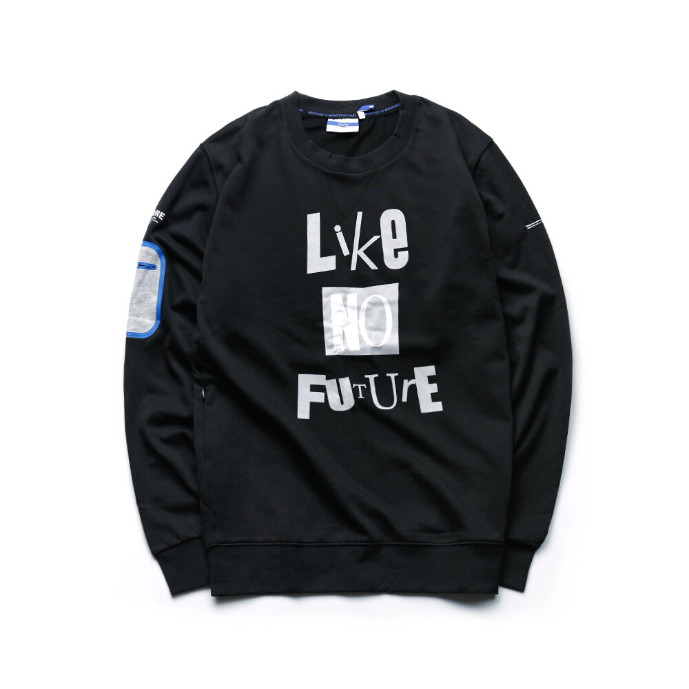 OBSERVER 15SS LIKE NO FUTURE SLOGAN FLEECE 主题口袋卫衣