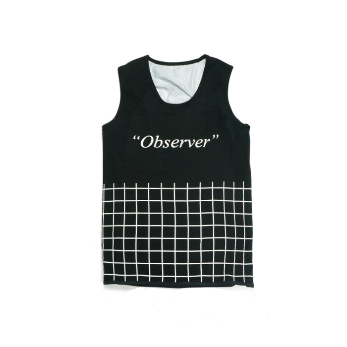 OBSERVER 15SS THE MOON TANK 拼接印花短袖