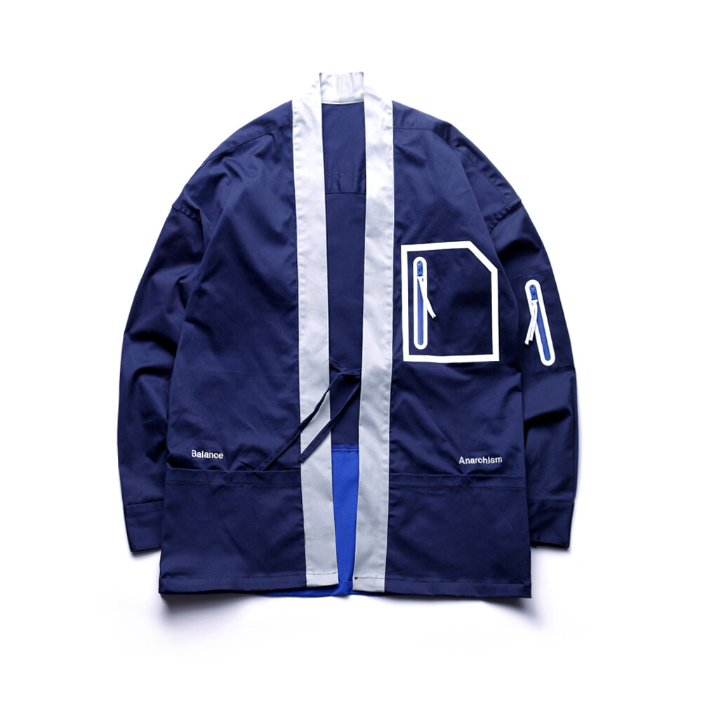 OBSERVER 16SS CLEMATIS/BAJA-POCKET KIMONO 口袋拼色道袍/开衫