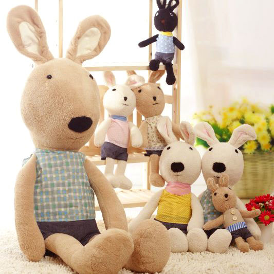 可爱布娃娃砂糖兔 碎花兔 love兔抱枕兔子毛绒玩具公仔 生日礼物