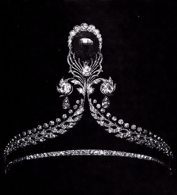 钻石和翡翠戒面，头饰,1905