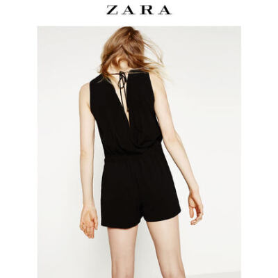 ZARA 女装 含腰带连体短裤 01639058800